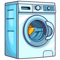 washing machine  illustration ai generative png