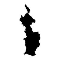 Choco department map, administrative division of Colombia. vector