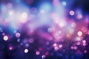 Bokeh background with purple and blue colors, Generative AI photo