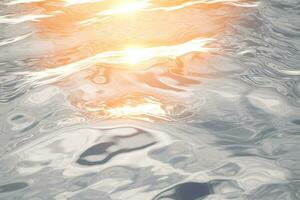 A close-up of a water surface, The water is smooth and reflective, Generative AI photo