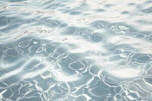 A close-up of a water surface, The water is smooth and reflective, Generative AI photo