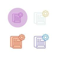 Document Setting Vector Icon
