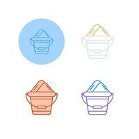 Sand Bucket Vector Icon