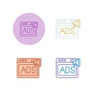 Native Advertising Vector Icon