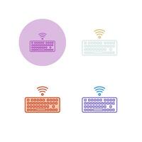 Wireless Keyboard Vector Icon