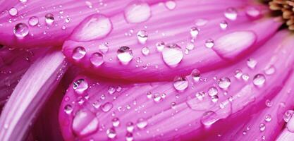 Bright background of water drops in leaf petals morning dew on flowers photo