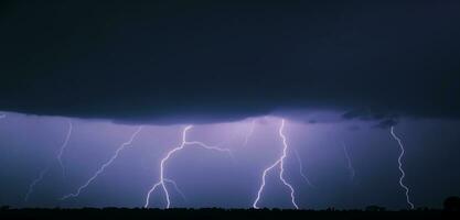 lightning storm in the sky glowing lightning background thunderstorm clouds 3D illustration photo