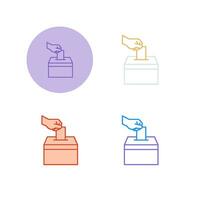 icono de vector de votación