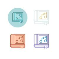 Music Book Vector Icon