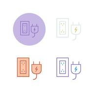 Plug and Socket Vector Icon