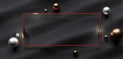 shiny square frame on stripe background Pattern background for banners photo