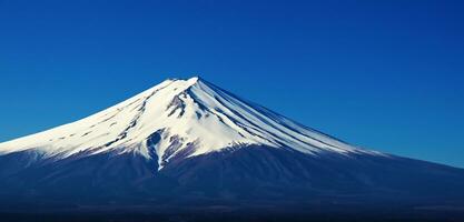 Mount Fuji in Japan Panoramic image 3D illustration photo