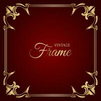 classic gold frame, vector design