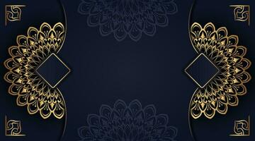 luxury background, with golden mandala ornament vector