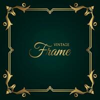 classic gold frame, vector design