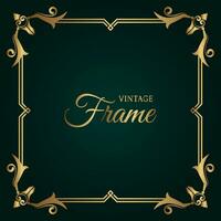 classic gold frame, vector design