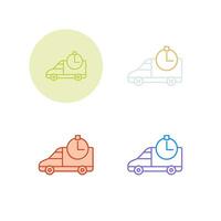 Time Based Delivery Vector Icon