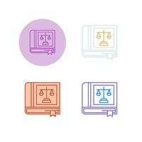 Law Book Vector Icon