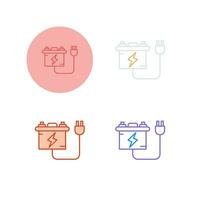 Battery charger Vector Icon