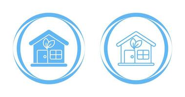 Eco House Vector Icon