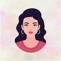 Flat Style Illustration of Person with Blurred Face vector