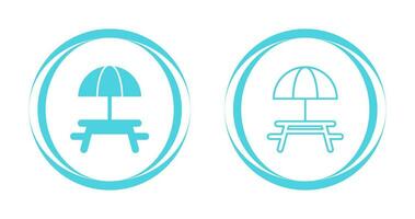 Camping Table Vector Icon