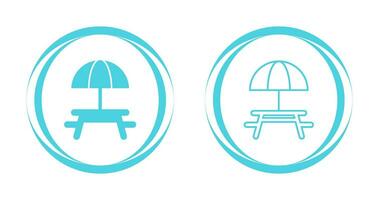 Camping Table Vector Icon