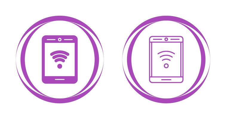 Phone With Signal Vector Icon