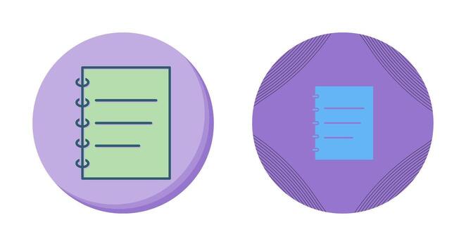 icono de vector de bloc de notas