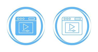 Video Player Vector Icon