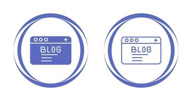 icono de vector de blog