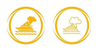 Ship Pollution Vector Icon