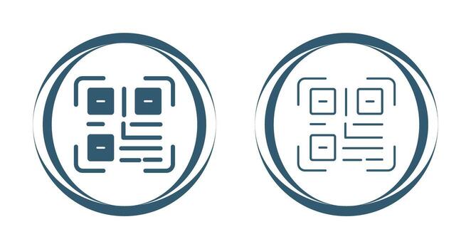 icono de vector de código qr