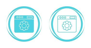 icono de vector de configuración web