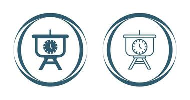 Time Manage Presentation Vector Icon