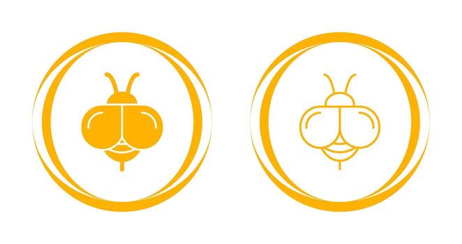 icono de vector de abeja