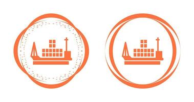 Cargo Ship Vector Icon