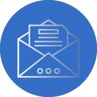 Open mail Vector Icon Design