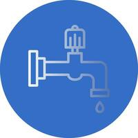 Water faucet Vector Icon Design