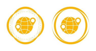 Globe Location Vector Icon