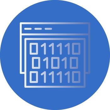 Binary code Vector Icon Design