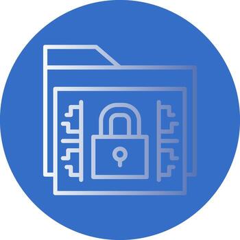 Data encryption Vector Icon Design