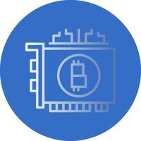 Bitcoin mining Vector Icon Design