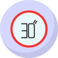 Speed Limit Vector Icon Design