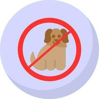 No mascotas permitido vector icono diseño