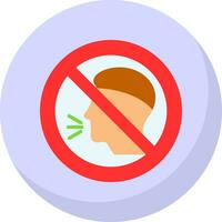 No Talking Vector Icon Design