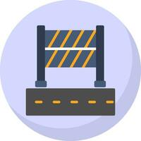 Road Block Vector Icon Design