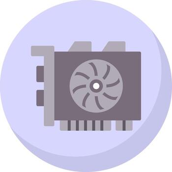 Gpu mining Vector Icon Design
