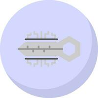 Digital key Vector Icon Design
