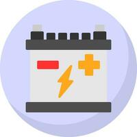 Car battery Vector Icon Design